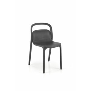 Halmar Stohovatelná zahradní židle K490, černá