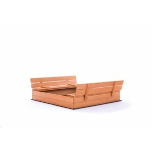 Sun Active Dřevěné uzavíratelné pískoviště s lavičkami Sunny, impregnované - 120 cm