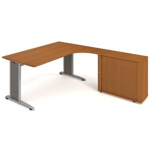office pro Sestava HOBIS FLEX Stůl pracovní se skříňkou - uzamykatelná levá 180 x 200 cm RM 200