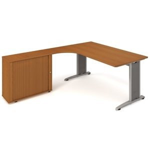 office pro Sestava HOBIS FLEX Stůl pracovní se skříňkou - uzamykatelná pravá 180 x 200 cm RM 200