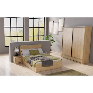 CASARREDO Sestava do ložnice SET2 PILETAS dub hickory