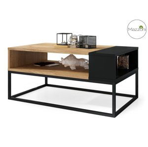 CASARREDO Konferenční stolek LYNX 100x60 cm dub kraft/černá