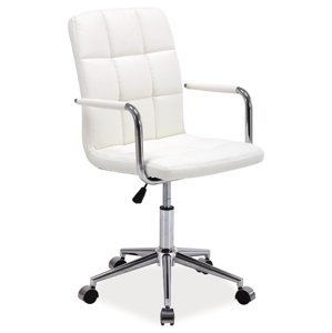 CASARREDO Kancelářská židle ELZA bílá ekokůže
