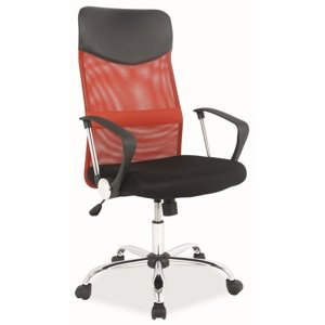 CASARREDO Kancelářská židle Q-025 červená/černá