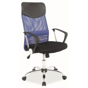 CASARREDO Kancelářská židle Q-025 modrá/černá