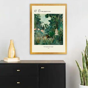 Dekorativní obraz Rousseau DŽUNGLE Polystyren 55x75cm