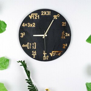 Nástěnné dekorativní hodiny MOCNINY 33 cm polydřevo