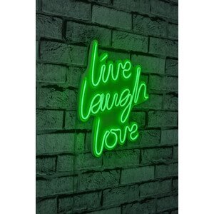 Dekorativní LED osvětlení LIVE LAUGH LOVE zelená