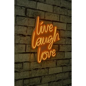 Dekorativní LED osvětlení LIVE LAUGH LOVE oranžová