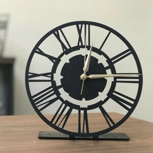 Kovové stojací hodiny ŘÍMSKÁ 20 cm