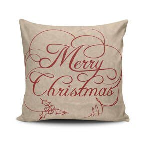 Dekorační polštář MERRY CHRISTMAS 43 cm polyester-bavlna