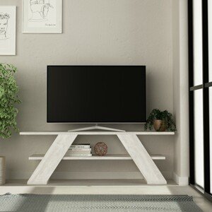 Televizní stolek FARFALLA bílý
