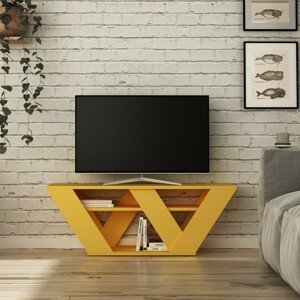 Televizní stolek PIPRALLA žlutý