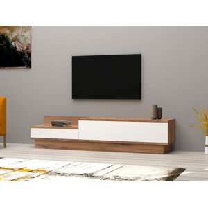 Televizní stolek BARKO borovice bílý