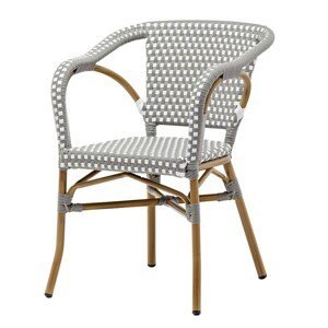 Zahradní židle OASIS šedá, bílá