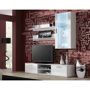 Obývací stěna SOHO 5 Barva: Bílá, Délka TV stolku: 180cm