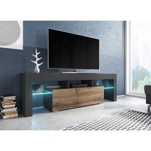 Televizní stolek TORO 138 Barva nábytku: Antracit/dub wotan