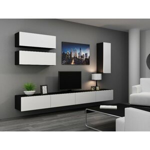 Obývací stěna VIGO 13 Barva: černá/bílá