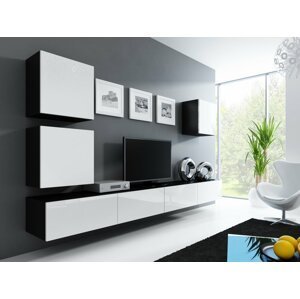 Obývací stěna VIGO 22 Barva: černá/bílá