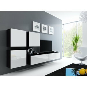 Obývací stěna VIGO 23 Barva: černá/bílá