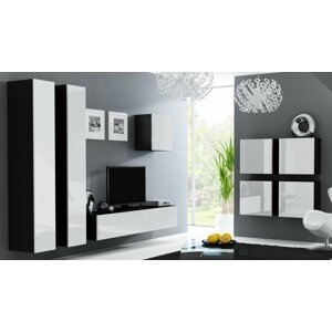 Obývací stěna VIGO 24 Barva: černá/bílá