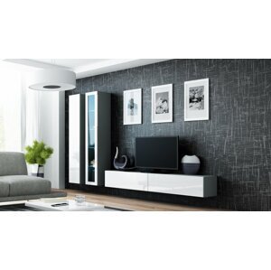 Obývací stěna VIGO 3 Barva: šedá/bílá