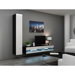 Obývací stěna VIGO NEW 9 Barva: černá/bílá
