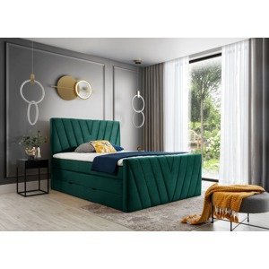 Čalouněná postel CANDICE Boxsprings 180 x 200 cm Nube 35