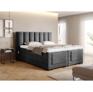 Čalouněná postel VEROS Boxsprings 140 x 200 cm Loco 06