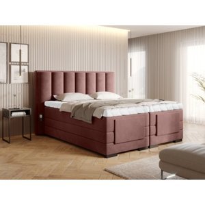 Čalouněná postel VEROS Boxsprings 160 x 200 cm Lukso 24