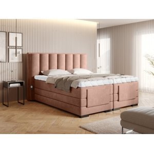 Čalouněná postel VEROS Boxsprings 140 x 200 cm Nube 24