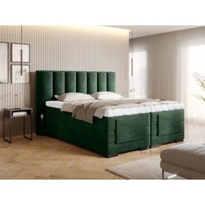 Čalouněná postel VEROS Boxsprings 180 x 200 cm Loco 35