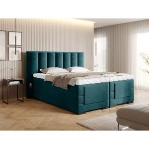 Čalouněná postel VEROS Boxsprings 140 x 200 cm Lukso 39