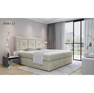 Čalouněná postel IDRIS Boxsprings 160 x 200 cm Dora 21