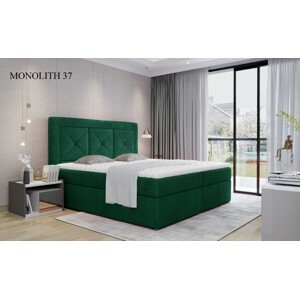 Čalouněná postel IDRIS Boxsprings 160 x 200 cm Monolith 37