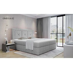 Čalouněná postel IDRIS Boxsprings 160 x 200 cm Omega 02
