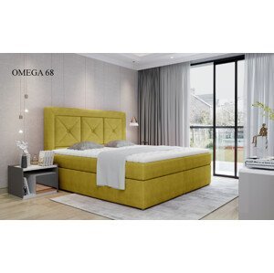 Čalouněná postel IDRIS Boxsprings 160 x 200 cm Omega 68