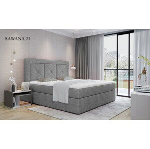 Čalouněná postel IDRIS Boxsprings 140 x 200 cm Sawana 21