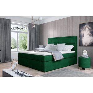 Čalouněná postel MERON Boxsprings 140 x 200 cm Kronos 19