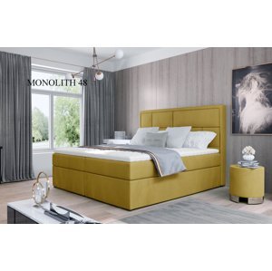 Čalouněná postel MERON Boxsprings 160 x 200 cm Monolith 48