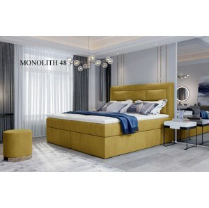 Čalouněná postel VIVRE Boxsprings 160 x 200 cm Monolith 48