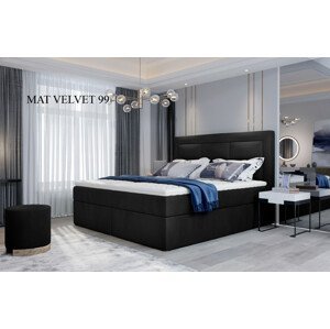 Čalouněná postel VIVRE Boxsprings 160 x 200 cm Mat Velvet 99