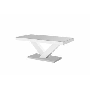 Konferenční stolek VICTORIA MINI MAT Barva: Světle šedo/bílý