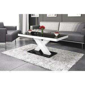 Konferenční stolek XENON MINI Barva: černá/bílá/černá