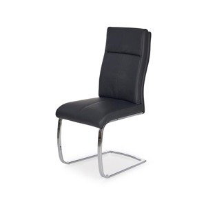 Jídelní židle LUCIO – ekokůže, černá