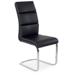 Jídelní židle LOTTA – ekokůže, černá