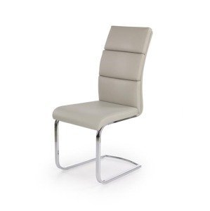 Jídelní židle LOTTA – ekokůže, světle šedá