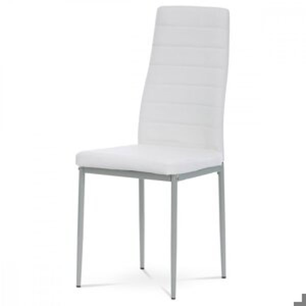 Jídelní židle VENTA — ekokůže, více barev Bílá