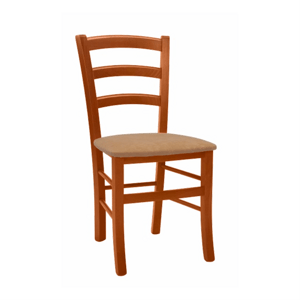 Jídelní židle Stima PAYSANE LÁTKA –  masiv, třešeň / béžová