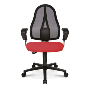 Ergonomická židle Topstar OPEN POINT SY s plochým sedákem — více barev G27 - červenohnědá